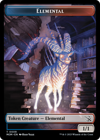 Elemental (9) // Wrenn and Realmbreaker Emblem Double-Sided Token [March of the Machine Tokens] - The Mythic Store | 24h Order Processing
