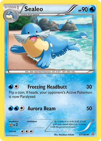 Sealeo (47/160) [XY: Primal Clash] - The Mythic Store | 24h Order Processing