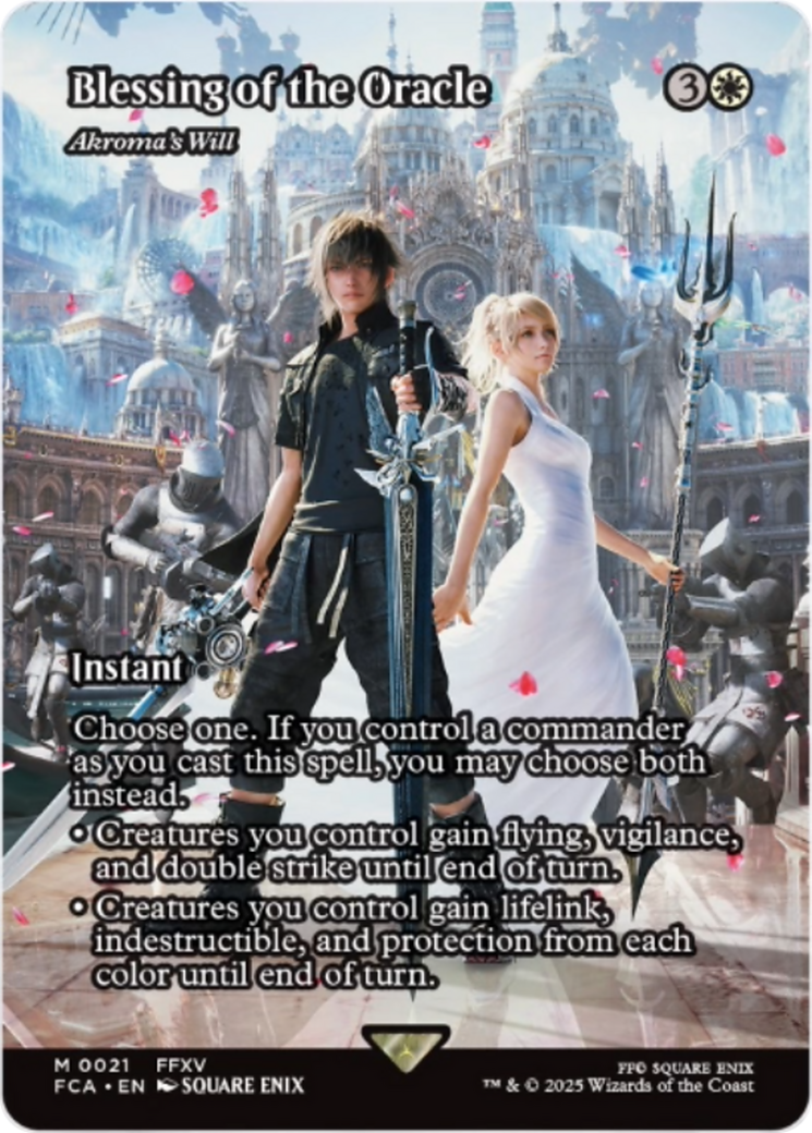 Blessing of the Oracle - Akroma's Will (Showcase) [FINAL FANTASY : Through the Ages] - The Mythic Store | 24h Order Processing