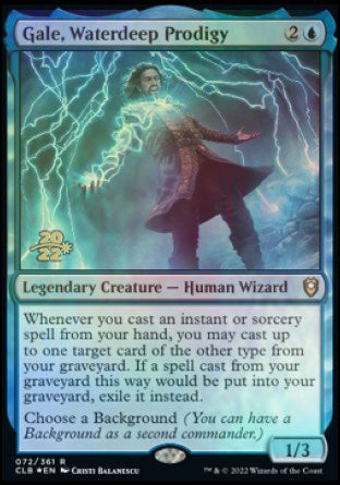 Gale, Waterdeep Prodigy [Commander Legends: Battle for Baldur's Gate Prerelease Promos] - The Mythic Store | 24h Order Processing