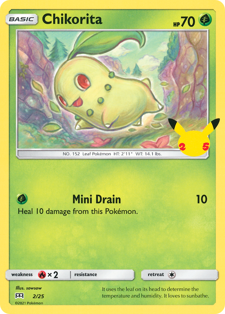 Chikorita (2/25) [McDonald's 25th Anniversary] - The Mythic Store | 24h Order Processing