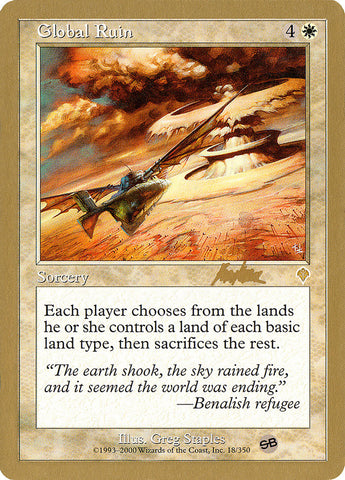 Global Ruin (Brian Kibler) (SB) [World Championship Decks 2002] - The Mythic Store | 24h Order Processing