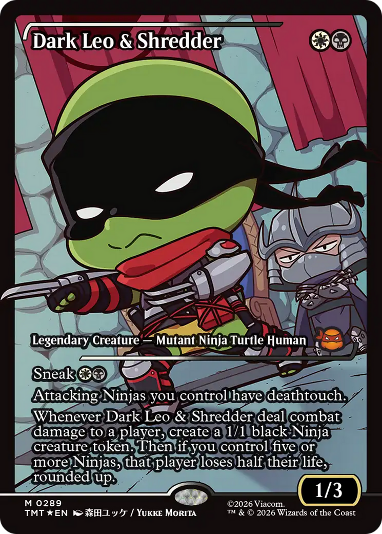 Dark Leo & Shredder (Showcase) [Teenage Mutant Ninja Turtles] - The Mythic Store | 24h Order Processing