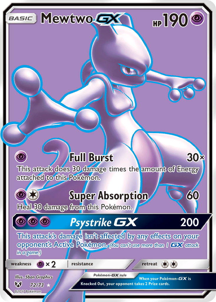 Mewtwo GX (72/73) [Sun & Moon: Shining Legends] - The Mythic Store | 24h Order Processing