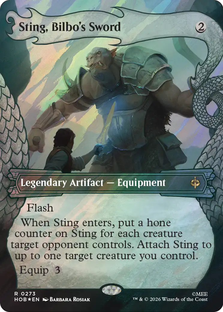 Sting, Bilbo's Sword (Showcase) (Surge Foil) [The Hobbit] - The Mythic Store | 24h Order Processing