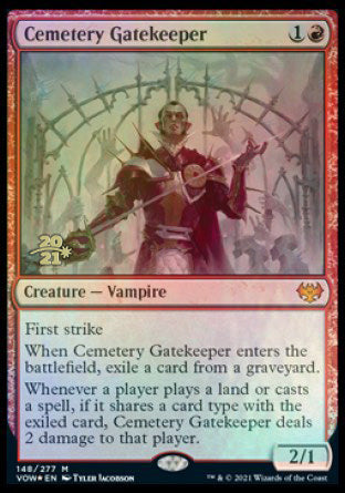 Cemetery Gatekeeper [Innistrad: Crimson Vow Prerelease Promos] - The Mythic Store | 24h Order Processing