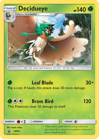 Decidueye (SM55) [Sun & Moon: Black Star Promos] - The Mythic Store | 24h Order Processing