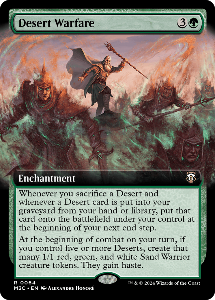 Desert Warfare (Extended Art) (Ripple Foil) [Modern Horizons 3 Commander] - The Mythic Store | 24h Order Processing