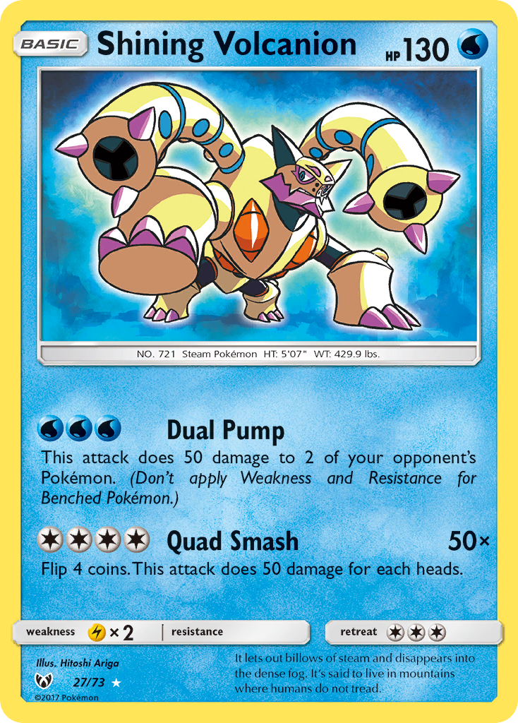 Shining Volcanion (27/73) [Sun & Moon: Shining Legends] - The Mythic Store | 24h Order Processing