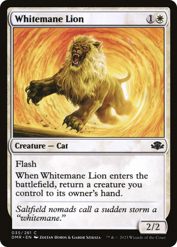 Whitemane Lion [Dominaria Remastered] - The Mythic Store | 24h Order Processing