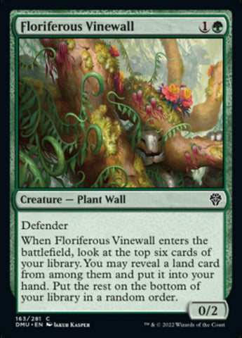 Floriferous Vinewall [Dominaria United] - The Mythic Store | 24h Order Processing