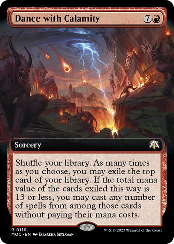 Dance with Calamity (Extended Art) [March of the Machine Commander] - The Mythic Store | 24h Order Processing