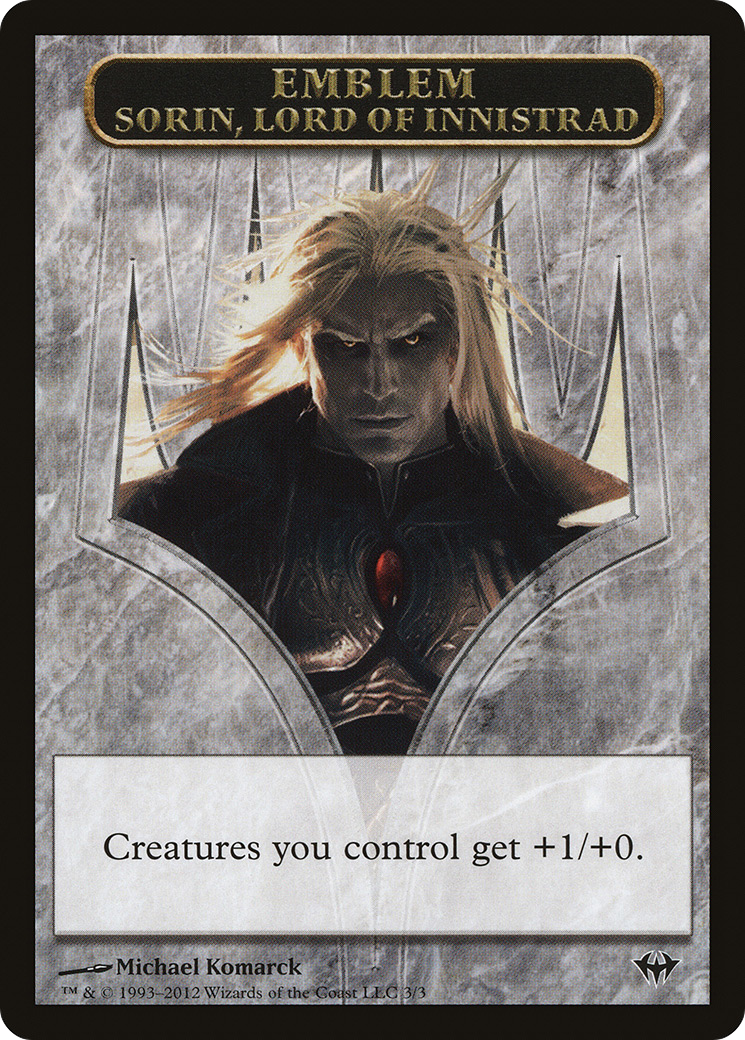 Sorin, Lord of Innistrad Emblem [Dark Ascension Tokens] - The Mythic Store | 24h Order Processing