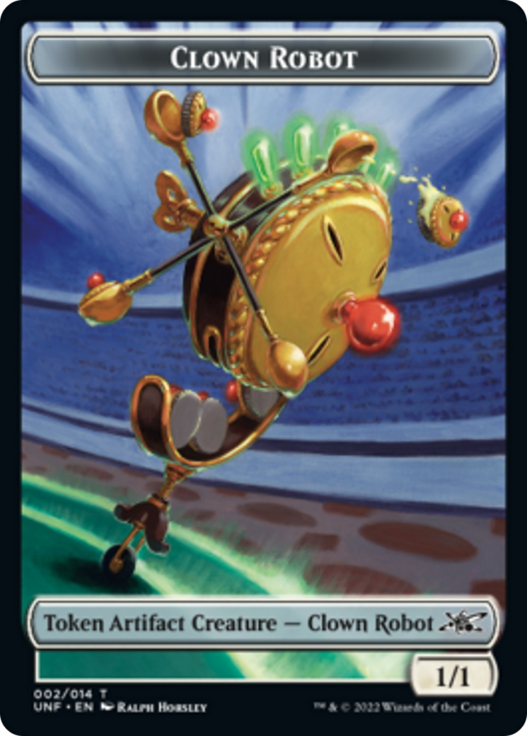 Clown Robot (002) // Food (010) Double-Sided Token [Unfinity Tokens] - The Mythic Store | 24h Order Processing