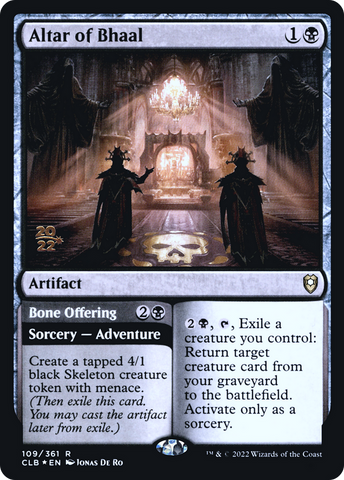 Altar of Bhaal // Bone Offering [Commander Legends: Battle for Baldur's Gate Prerelease Promos] - The Mythic Store | 24h Order Processing
