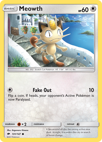 Meowth (101/147) [Sun & Moon: Burning Shadows] - The Mythic Store | 24h Order Processing