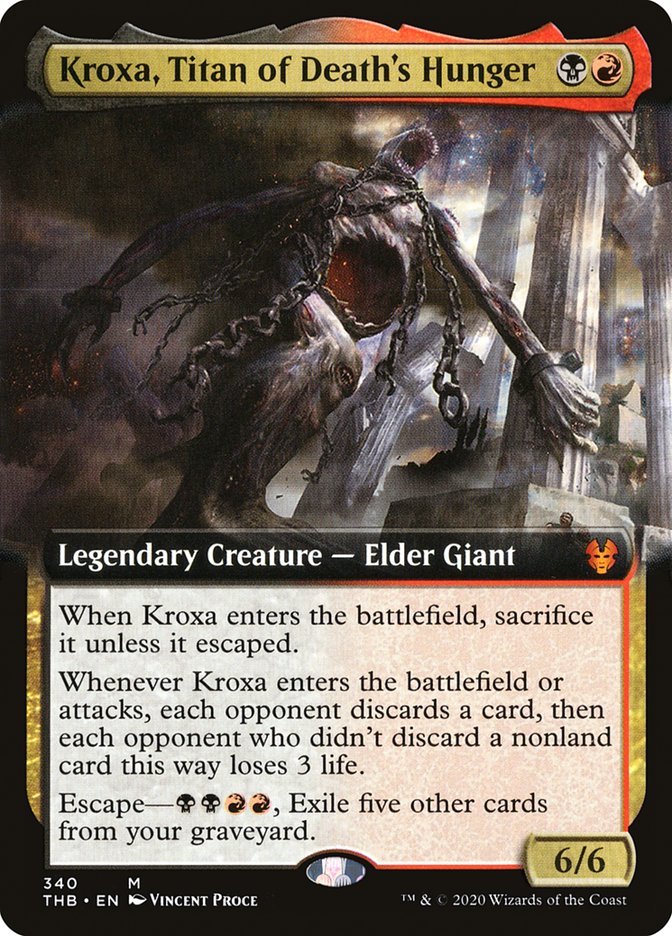 Kroxa, Titan of Death's Hunger (Extended Art) [Theros Beyond Death] - The Mythic Store | 24h Order Processing