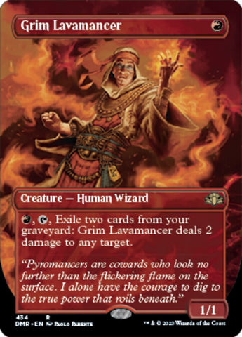 Grim Lavamancer (Borderless Alternate Art) [Dominaria Remastered] - The Mythic Store | 24h Order Processing