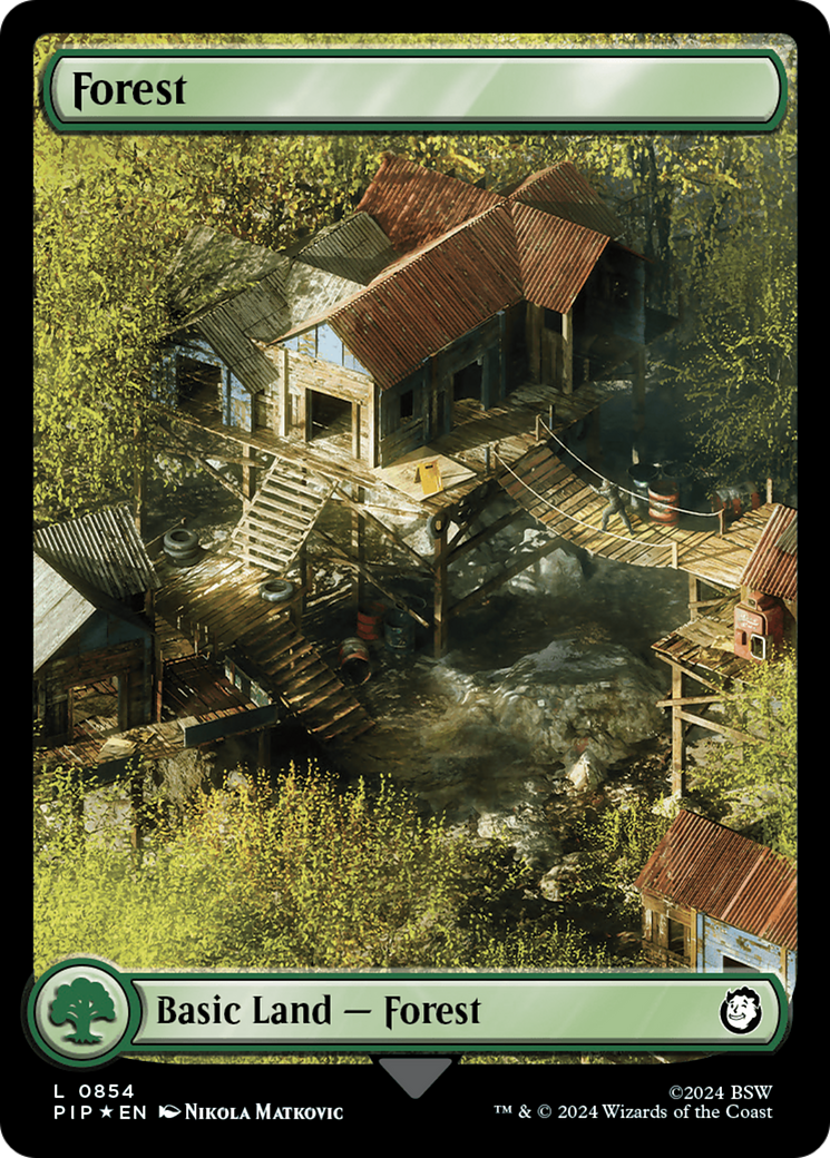 Forest (0854) (Surge Foil) [Fallout] - The Mythic Store | 24h Order Processing