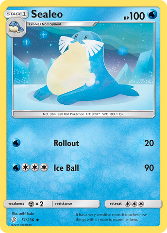 Sealeo (51/236) [Sun & Moon: Cosmic Eclipse] - The Mythic Store | 24h Order Processing