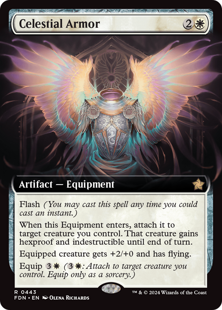 Celestial Armor (Extended Art) [Foundations] - The Mythic Store | 24h Order Processing