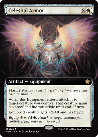 Celestial Armor (Extended Art) [Foundations] - The Mythic Store | 24h Order Processing
