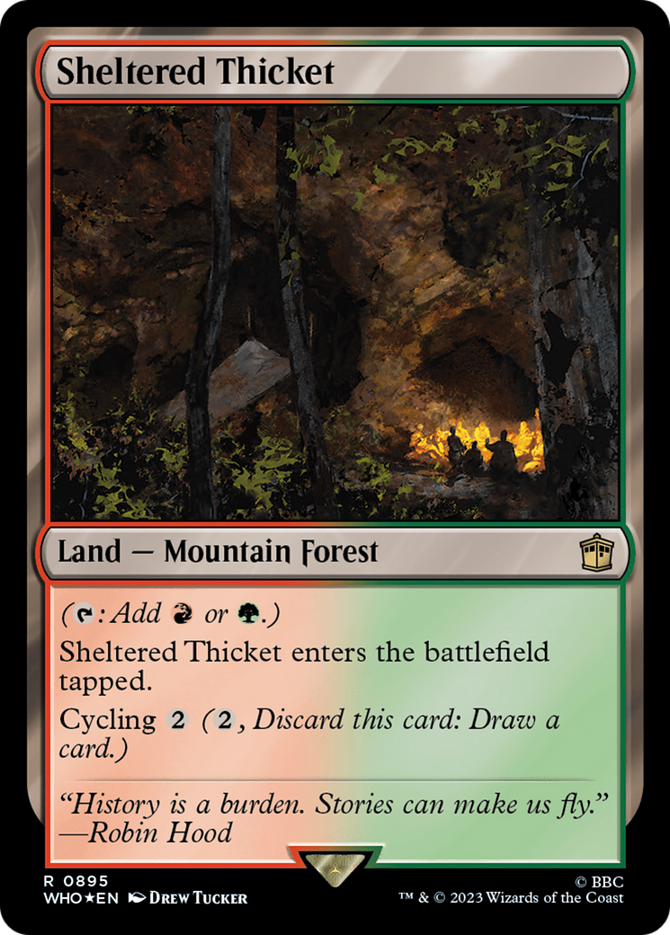 Sheltered Thicket (Surge Foil) [Doctor Who] - The Mythic Store | 24h Order Processing