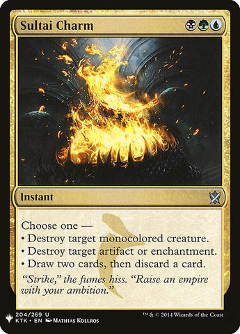 Sultai Charm [Mystery Booster] - The Mythic Store | 24h Order Processing