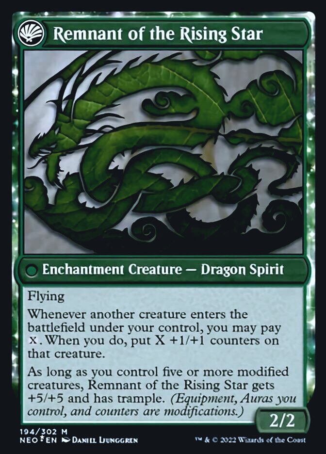 Jugan Defends the Temple // Remnant of the Rising Star [Kamigawa: Neon Dynasty Prerelease Promos] - The Mythic Store | 24h Order Processing