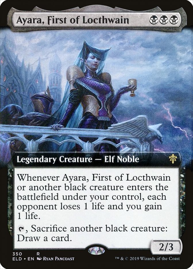 Ayara, First of Locthwain (Extended Art) [Throne of Eldraine] - The Mythic Store | 24h Order Processing