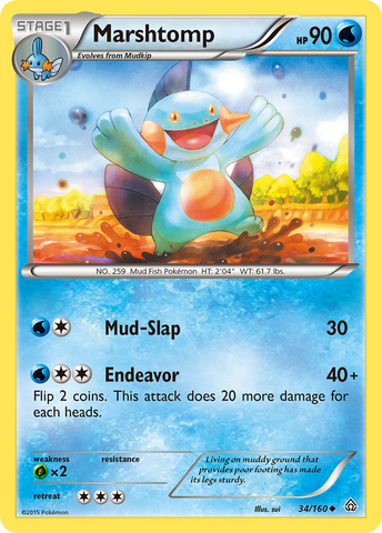Marshtomp (34/160) [XY: Primal Clash] - The Mythic Store | 24h Order Processing