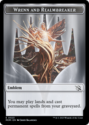 Phyrexian Myr // Wrenn and Realmbreaker Emblem Double-Sided Token [March of the Machine Tokens] - The Mythic Store | 24h Order Processing