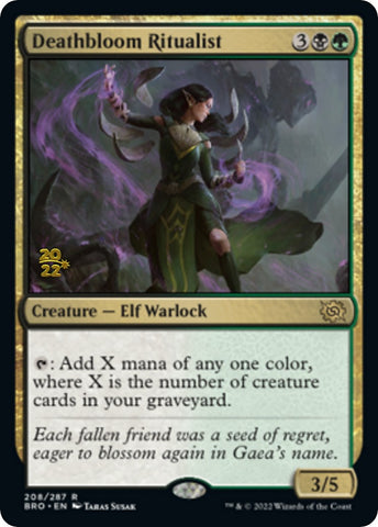 Deathbloom Ritualist [The Brothers' War Prerelease Promos] - The Mythic Store | 24h Order Processing