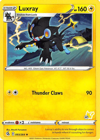 Luxray (093/264) (Pikachu Stamp #47) [Battle Academy 2022] - The Mythic Store | 24h Order Processing
