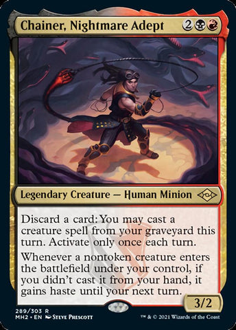Chainer, Nightmare Adept (Foil Etched) [Modern Horizons 2] - The Mythic Store | 24h Order Processing