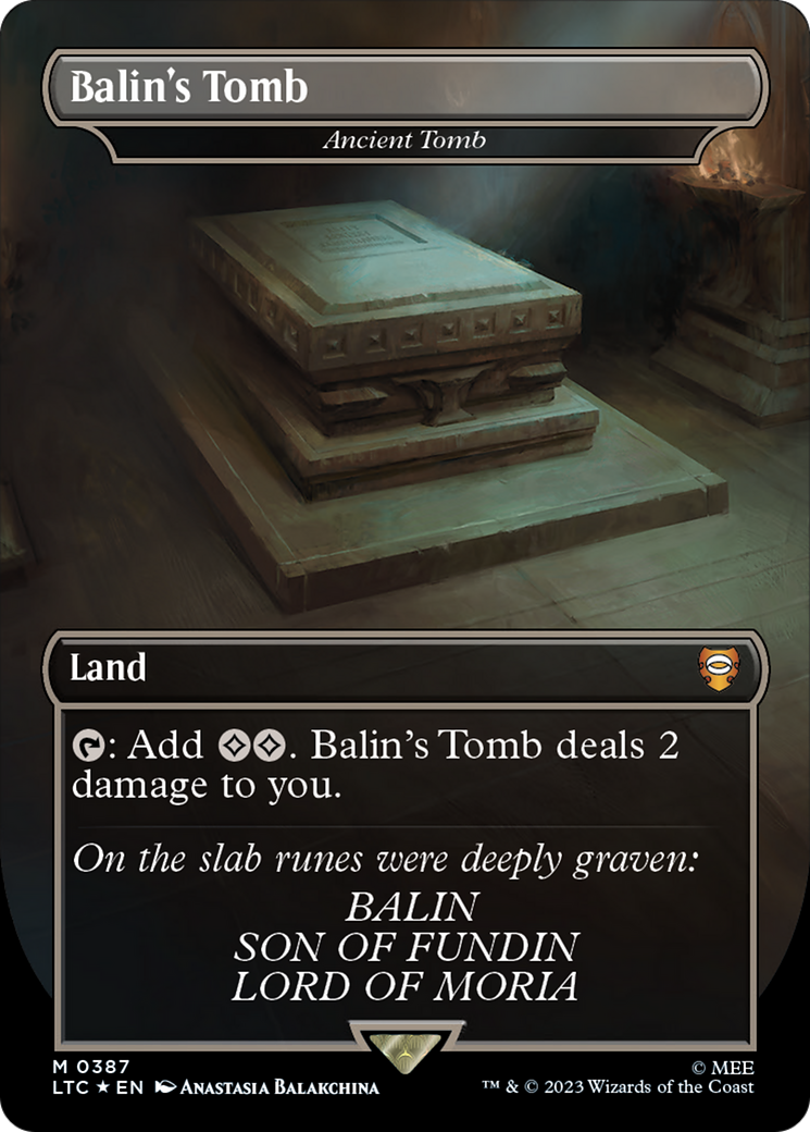 Balin's Tomb - Ancient Tomb (Surge Foil Realms and Relics) [The Lord of the Rings: Tales of Middle-Earth Commander] - The Mythic Store | 24h Order Processing