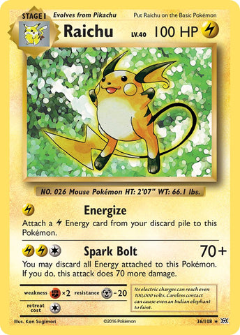 Raichu (36/108) (Theme Deck Exclusive) [XY: Evolutions] - The Mythic Store | 24h Order Processing