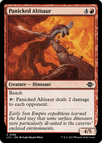 Panicked Altisaur [The Lost Caverns of Ixalan] - The Mythic Store | 24h Order Processing