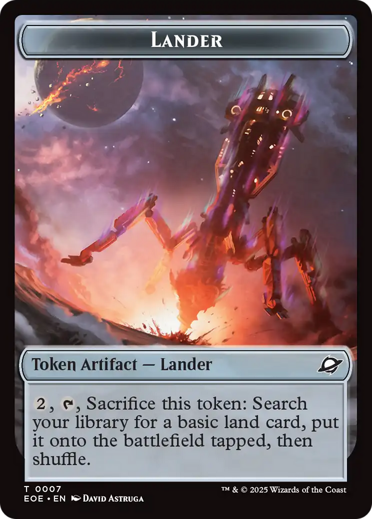 Robot // Lander (0007) Double-Sided Token [Edge of Eternities Tokens] - The Mythic Store | 24h Order Processing