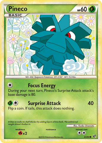 Pineco (63/90) [HeartGold & SoulSilver: Undaunted] - The Mythic Store | 24h Order Processing