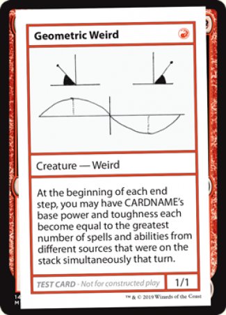Geometric Weird (2021 Edition) [Mystery Booster Playtest Cards] - The Mythic Store | 24h Order Processing