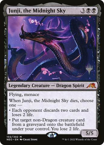 Junji, the Midnight Sky (Promo Pack) [Kamigawa: Neon Dynasty Promos] - The Mythic Store | 24h Order Processing