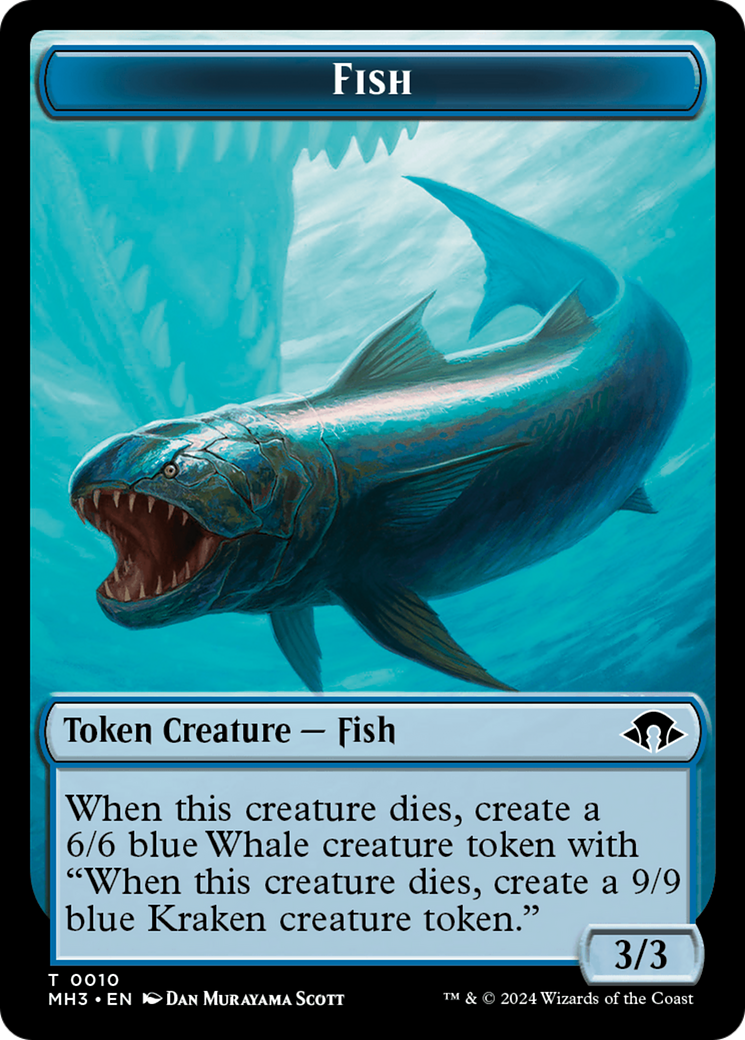 Servo // Fish Double-Sided Token [Modern Horizons 3 Tokens] - The Mythic Store | 24h Order Processing