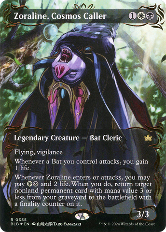Zoraline, Cosmos Caller (Borderless) (Raised Foil) [Bloomburrow] - The Mythic Store | 24h Order Processing