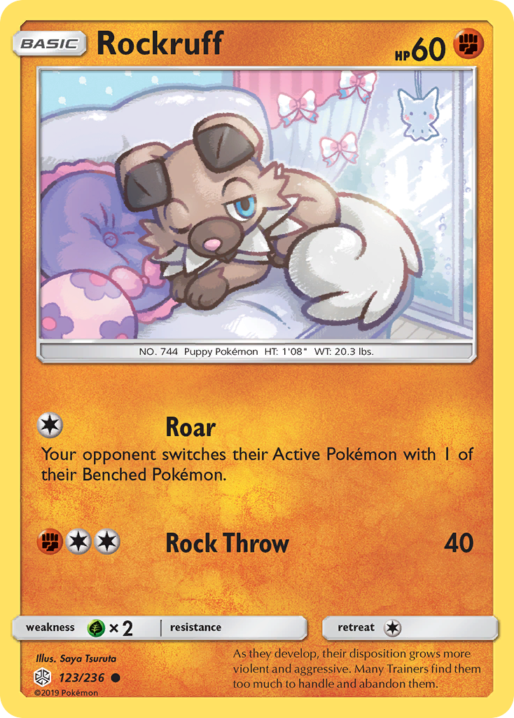 Rockruff (123/236) [Sun & Moon: Cosmic Eclipse] - The Mythic Store | 24h Order Processing