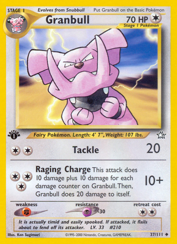 Granbull (37/111) [Neo Genesis 1st Edition] - The Mythic Store | 24h Order Processing