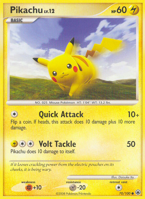 Pikachu (70/100) [Diamond & Pearl: Majestic Dawn] - The Mythic Store | 24h Order Processing