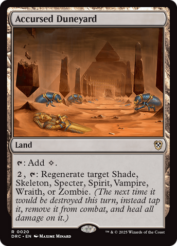 Accursed Duneyard [Aetherdrift Commander] - The Mythic Store | 24h Order Processing