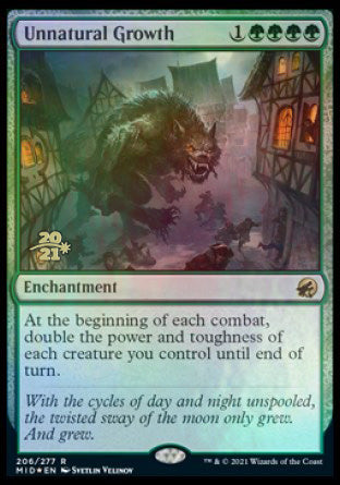Unnatural Growth [Innistrad: Midnight Hunt Prerelease Promos] - The Mythic Store | 24h Order Processing