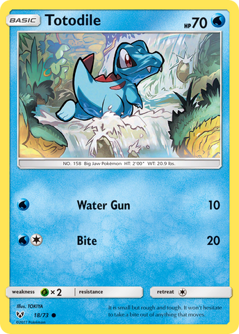Totodile (18/73) [Sun & Moon: Shining Legends] - The Mythic Store | 24h Order Processing